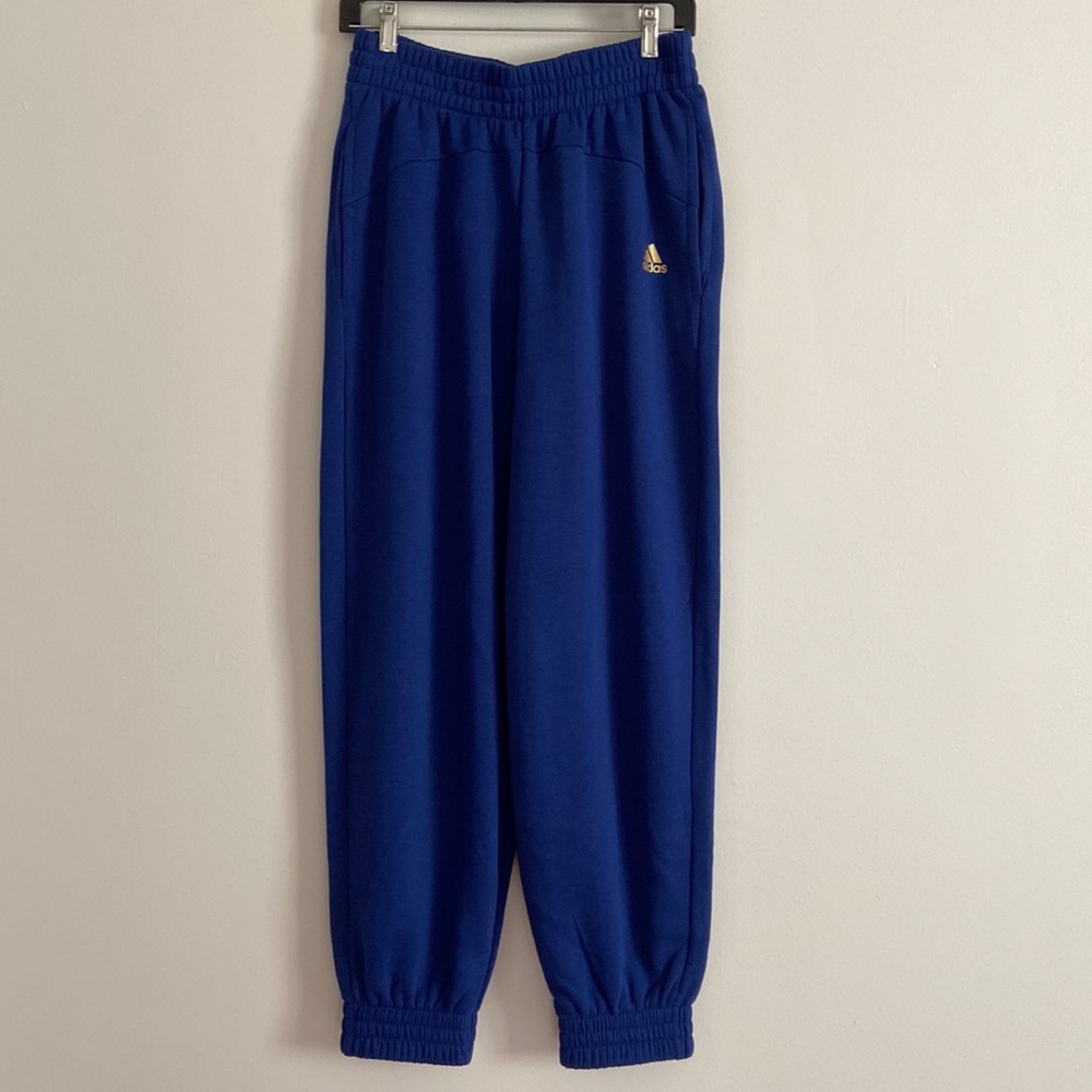 NWT Adidas Essentials Warm Golden Logo High Waist Sweatpants Women Size M